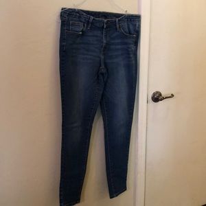 2 pairs Mossimo Mid-rise stretch skinny jeans